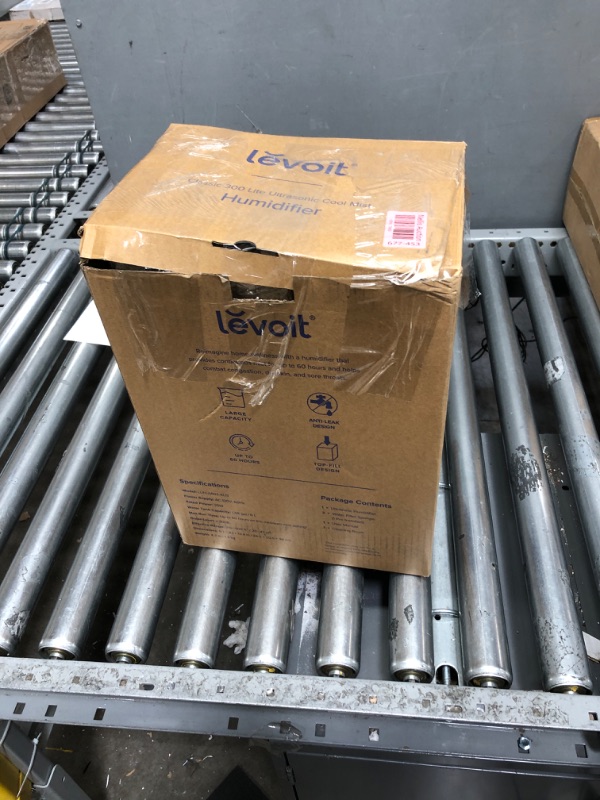 Photo 1 of LEVOIT 60-Hour Top Fill Humidifiers for Bedroom Large Room (6L) , Cool Mist Ultrasonic for Baby and Plants, Humidify 505 sq.ft for Whole Family, Quiet, Easy to Use and Clean, Auto Shut Off Black Humidifier