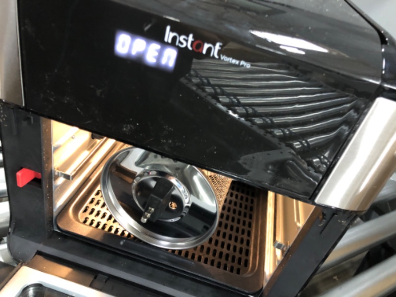 Photo 3 of ***POWERS ONN***Instant Vortex Pro Air Fryer, 10 Quart, 9-in-1 Rotisserie and Convection Oven, From the Makers of Instant Pot with EvenCrisp Technology, App With Over 100 Recipes, 1500W, Stainless Steel 10QT Vortex Pro
