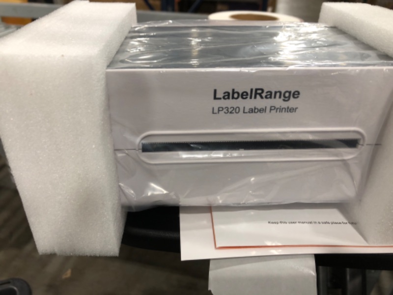 Photo 2 of ***POWERS ON***LabelRange LP320 Label Printer – High Speed 4x6 Shipping Label Printer, Windows, Mac, Linux and Chrome OS Compatible, Direct Thermal Printer Supports Shipping, Barcode, Household Labels and More