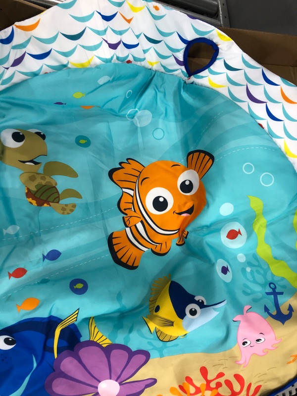 Photo 2 of Bright Starts Disney Baby Finding Nemo Mr. Ray Ocean Lights & Music Gym, Ages Newborn +