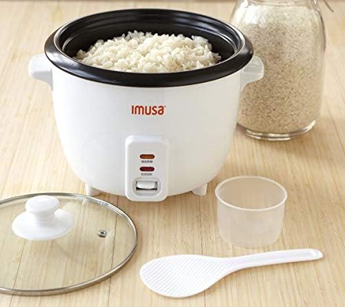 Photo 1 of ***TURNS ON***IMUSA USA GAU-00011 Electric Nonstick Rice Cooker 3-Cup (Uncooked) 6-Cup (Cooked), White