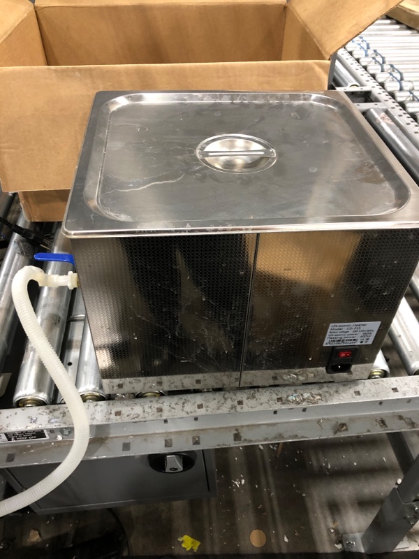 Photo 2 of Olenyer Ultrasonic Cleaner Machine 15L lab Professional Ultra Sonic Glasses Cleaning Hypersonic Heated Large Carburetor for Diamonds,Eyeglass,Hornady,Ring,Food,Gun Parts,Watches,Denture 15L Single Frequency 40KHz