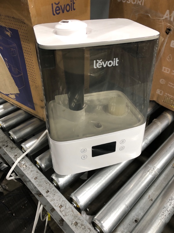 Photo 3 of ***POWERS ON***LEVOIT Humidifiers for Bedroom Large Room Home, 6L Cool Mist Top Fill Essential Oil Diffuser for Baby and Plants, Smart App & Voice Control, Rapid Humidification and Humidity Setting, Quiet Sleep Mode App Smart Control Gray