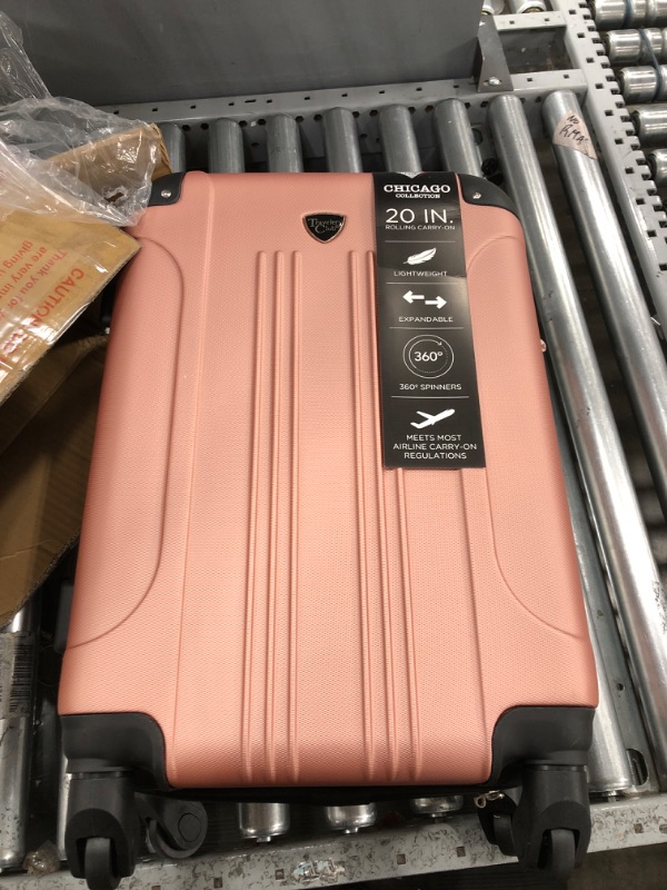 Photo 2 of ***DOES NOT COME WITH DUFFLE BAG OR LITTLE BAG***Travelers Club Sky Luggage Rose Gold 20" Carry-On