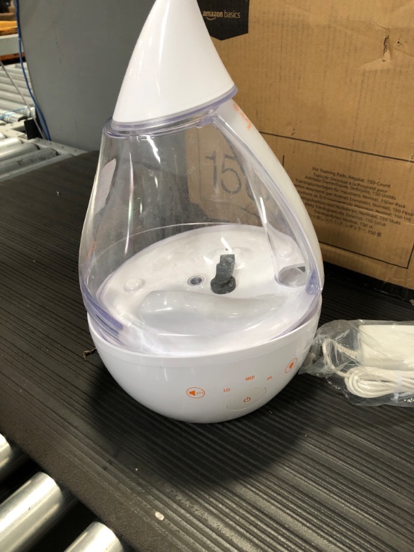 Photo 2 of Crane Drop Humidifier, 1 Gallon, Clear & White