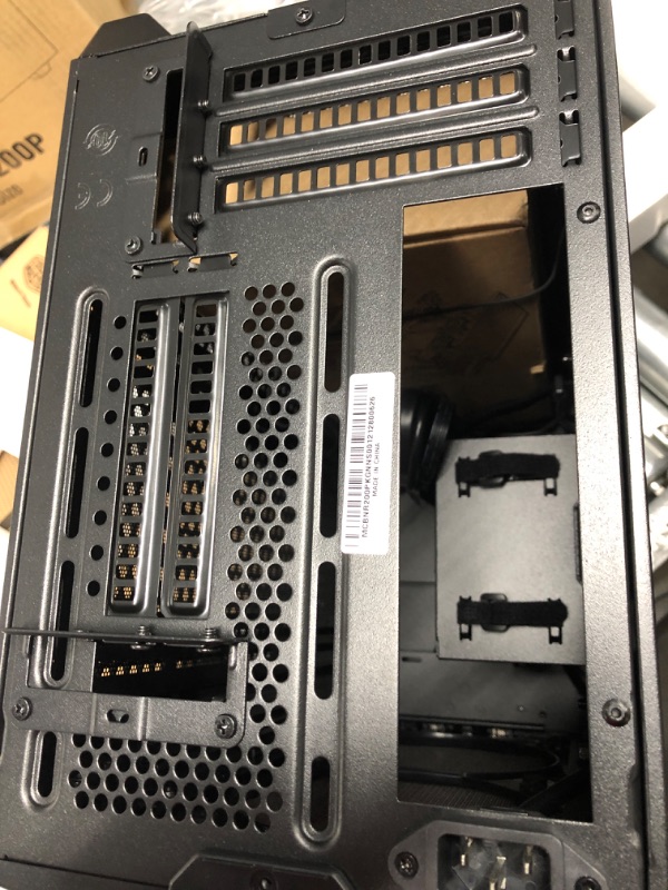 Photo 3 of Cooler Master NR200P SFF Small Form Factor Mini-ITX Case with Tempered glass or Vented Panel Option, PCI Riser Cable, Triple-slot GPU, Tool-Free and 360 Degree Accessibility Black NR200P