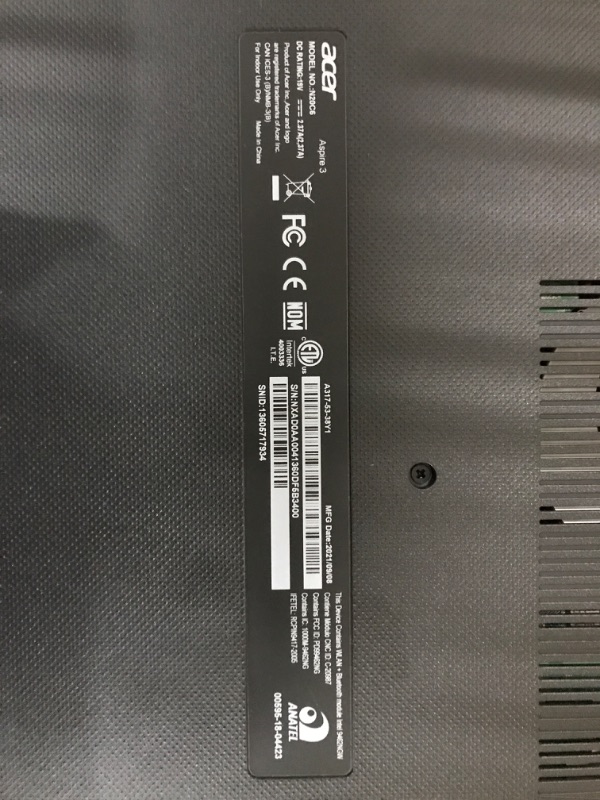 Photo 4 of *SEE NOTES* Acer Aspire 1 A115-32-C96U Slim Laptop | 15.6" Full HD Display | Intel Celeron N4500 Processor | 4GB DDR4 | 128GB eMMC | WiFi 5 | Microsoft 365 Personal 1-Year Subscription | Windows 11 Home in S mode FHD | 8GB RAM | 128GB SSD