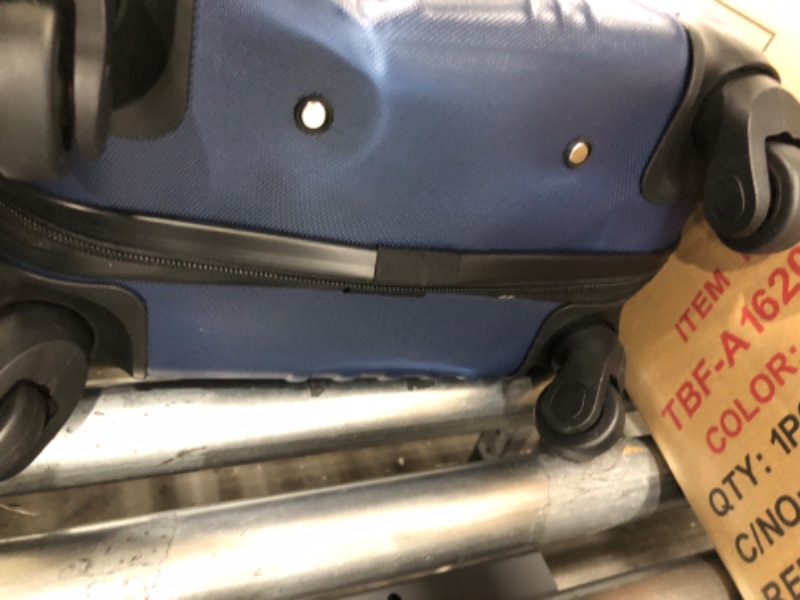 Photo 7 of **MINOR DENTS, SEE PHOTOS**
Travelers Club Cosmo Hardside Spinner Luggage, Navy Blue, Carry-On 20-Inch Carry-On 20-Inch Navy Blue