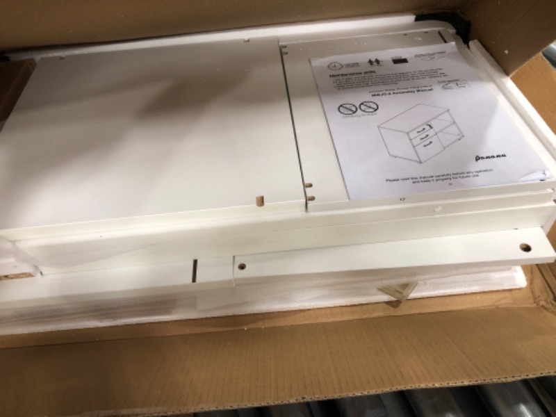 Photo 1 of Wood File Cabinet, 3 Drawer Mobile Lateral Filing Cabinet On Wheels, Printer Stand with Open Storage Shelves for Home Office(White)