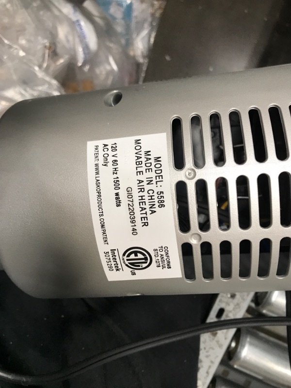 Photo 3 of **SEE NOTES**
Lasko 5586 Digital Ceramic Tower Heater with Remote, Dark Grey Black 5586 Tower Heater