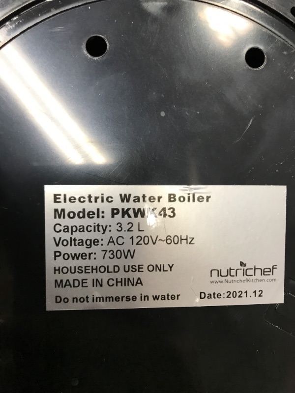 Photo 1 of NutriChef Hot Water Urn Pot Insulated Stainless Steel,Auto & Manual Dispense,Auto Boiler,Safety Lock Shutoff 3.38 QT /3.2L - Auto Boiler Shut Off - PKWK43