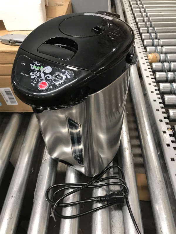 Photo 1 of NutriChef Hot Water Urn Pot Insulated Stainless Steel,Auto & Manual Dispense,Auto Boiler,Safety Lock Shutoff 3.38 QT /3.2L - Auto Boiler Shut Off - PKWK43
