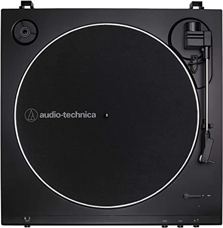 Photo 1 of Audio-Technica AT-LP60X-BK Fully Automatic Belt-Drive Stereo Turntable, Black, Hi-Fi, 2 Speed, Dust Cover, Anti-Resonance, Die-Cast Aluminum Platter
