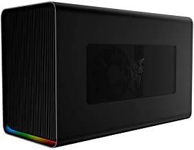 Photo 1 of Razer Core X Chroma Aluminum External GPU Enclosure (eGPU): Compatible with Windows & MacOS Thunderbolt 3 Laptops, NVIDIA /AMD PCIe Support, 700W PSU, 4x USB 3.1, 1x Gbit Ethernet, Chroma RGB, Black