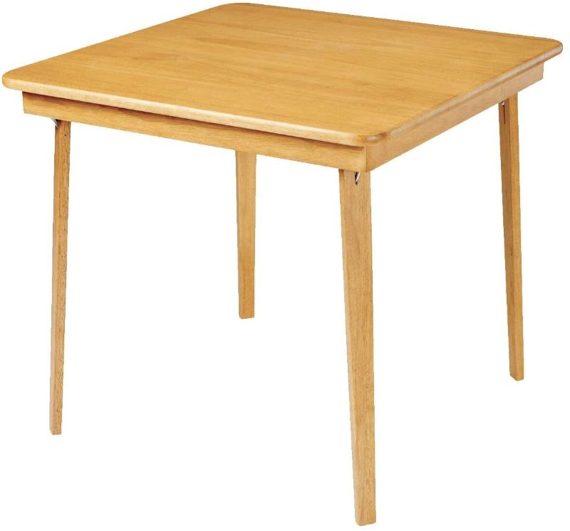 Photo 1 of 
Meco STAKMORE Straight Edge Folding Card Table Oak Finish
Color:Oak