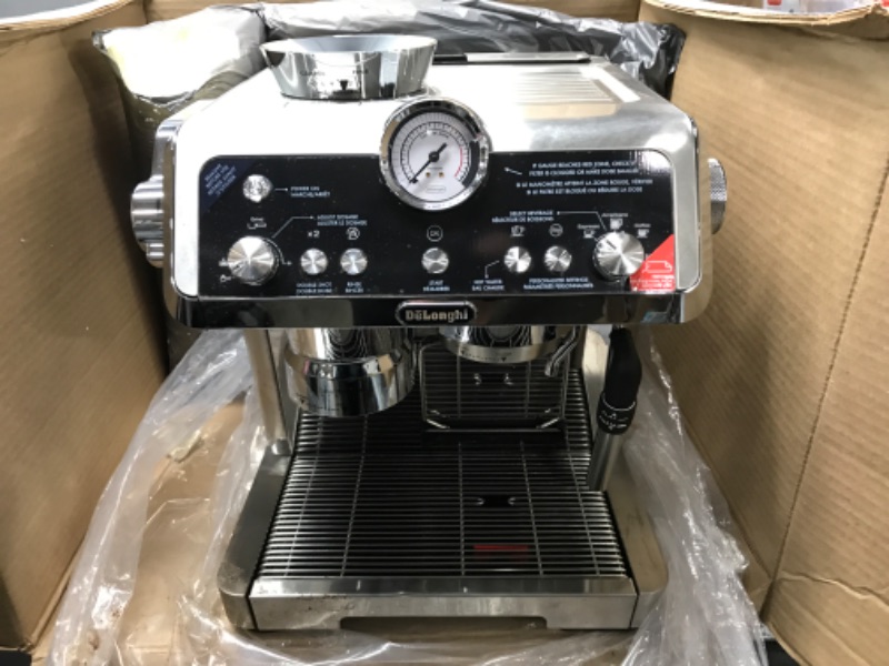 Photo 3 of De'Longhi La Specialista Espresso Machine with Sensor Grinder, Dual Heating System, Advanced Latte System & Hot Water Spout for Americano Coffee or Tea, Stainless Steel, EC9335M