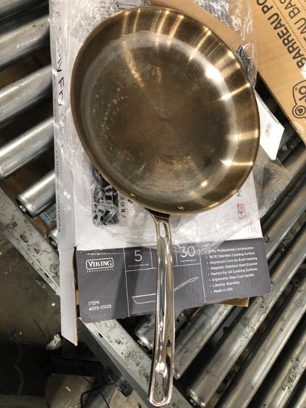 Photo 2 of **USED** Viking Professional 5-Ply Stainless Steel Fry Pan, 12 Inch