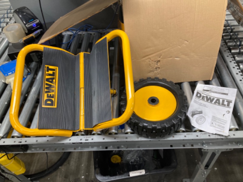 Photo 4 of **MISSING ONE TIRE***
Dewalt Door Dolly Panel Mover, 1,200-Pound Weight Capacity, up to 3.13-Inches Width Capacity, 12-Inch No-Flat Wheels, Move Sheetrock, Plywood, OSB, Doors and More (DXWT-PS200) Standard Dolly