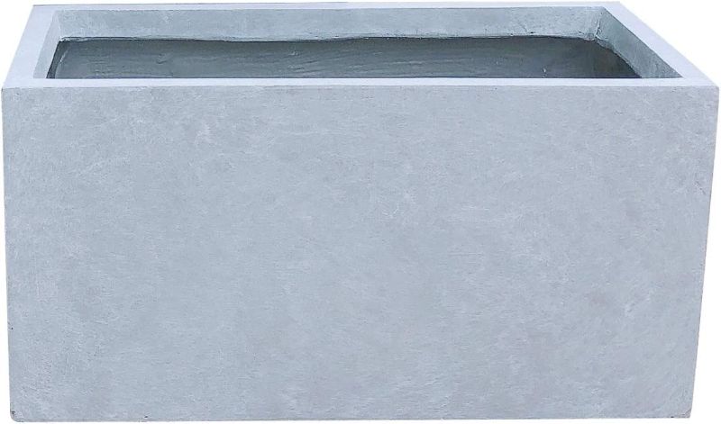 Photo 1 of 
Kante RF0104A-C60611 Lightweight Concrete Modern Long Low Outdoor, Small Planter, Slate Gray