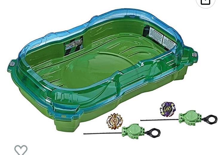 Photo 1 of BEYBLADE Burst Turbo Slingshock Cross Collision Battle Set -- Complete Set with Burst Beystadium, Battling Tops, & Launchers Game -- Age 8+