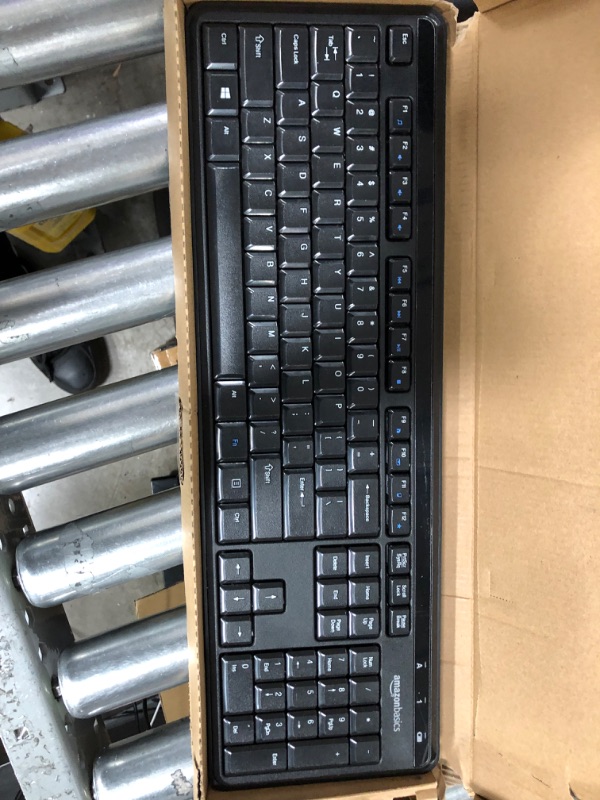 Photo 2 of Amazon Basics Wireless Keyboard-Quiet and Compact-US Layout (QWERTY)