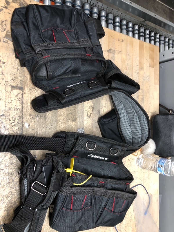 Photo 1 of 2-Bag 18 -Pocket Black Framer's Suspension Rig Work Tool Belt with Suspenders