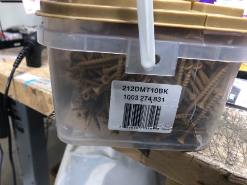 Photo 2 of 212DMT10BK 20.5 in. 10 Lbs No.9 Tan Star Flat-Head Wood Deck Screws
