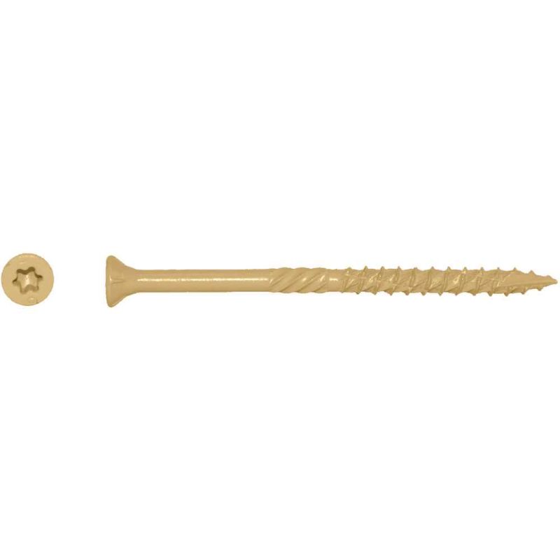 Photo 1 of 212DMT10BK 20.5 in. 10 Lbs No.9 Tan Star Flat-Head Wood Deck Screws
