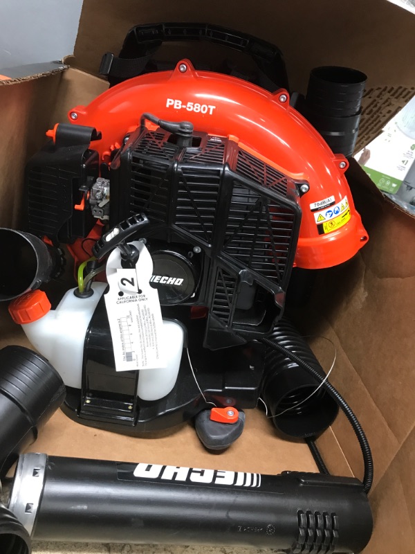 Photo 4 of ***PULL CORD JAMMED*** 216 MPH 517 CFM 58.2cc Gas 2-Stroke Cycle Backpack Leaf Blower with Tube Throttle
