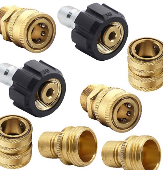 Photo 1 of 
Twinkle Star Pressure Washer Adapter Set, Quick Disconnect Kit, M22 Swivel to 3/8'' Quick Connect, 3/4" to Quick Release