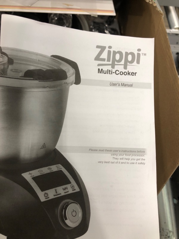 Photo 4 of **TESTED/ TURNS ON*** Zippi Multi Cooker, Compact All-In-One Blender, Cooker, Steamer and Food Processor, Includes Recipe Guide and Dishwasher-Safe Attachments