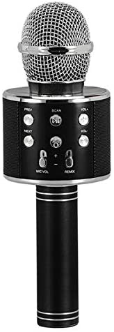 Photo 1 of *Unable to Test/Missing Charging Cord* Supersonic SC-904BTK- Black Wireless Bluetooth Microphone with Built-in Hi-Fi Speaker (Black)
