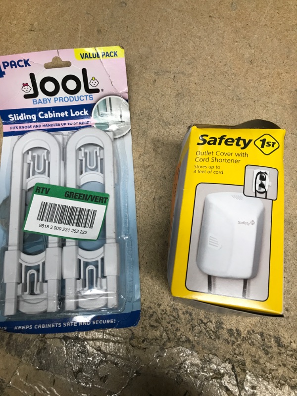 Photo 1 of 2 Item Baby Safety Bundle- Safety 1st Outlet Cover with Cord Shortener