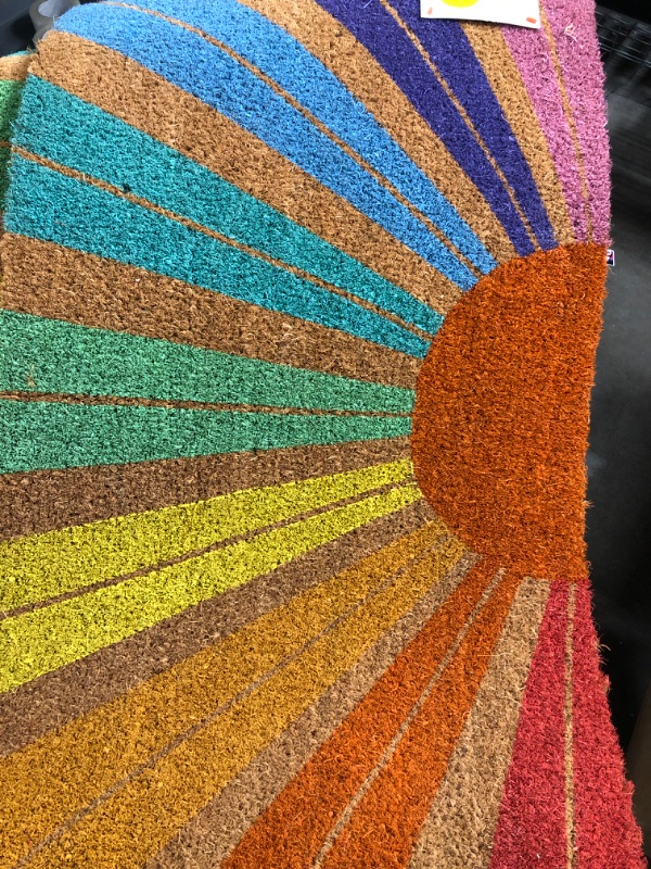 Photo 2 of 16x26 Rainbow Sunshine Doormat - Sun Squad