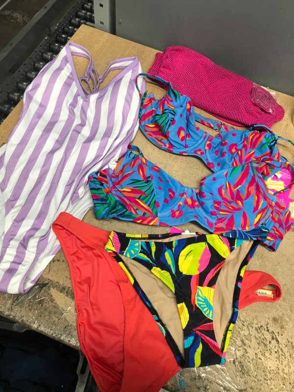 Photo 1 of 6 Items Clothing Bundle- Women's Swim Suits Various Sizes 