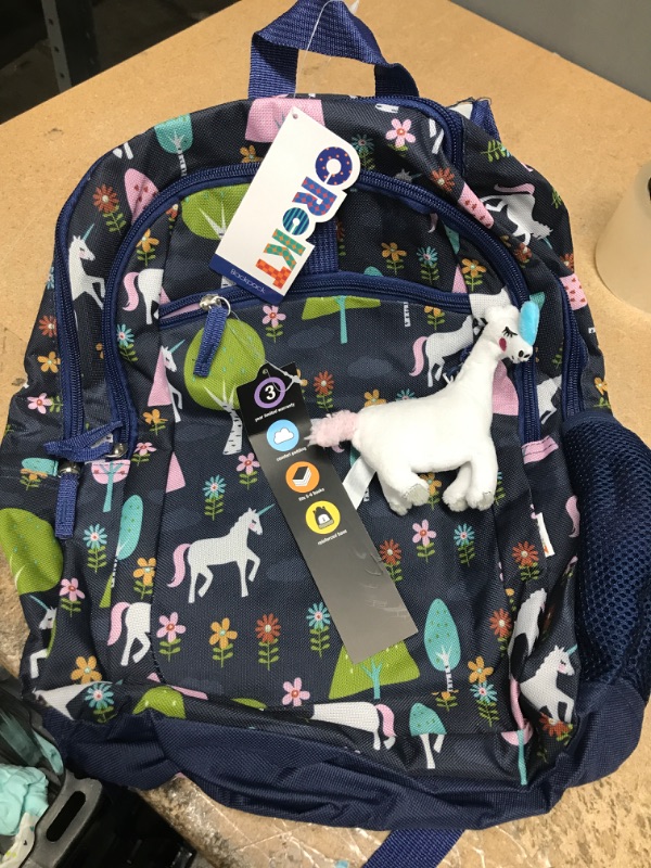 Photo 2 of Crckt Kids' Girls Backpack - Blue Unicorn Design 16.5"
