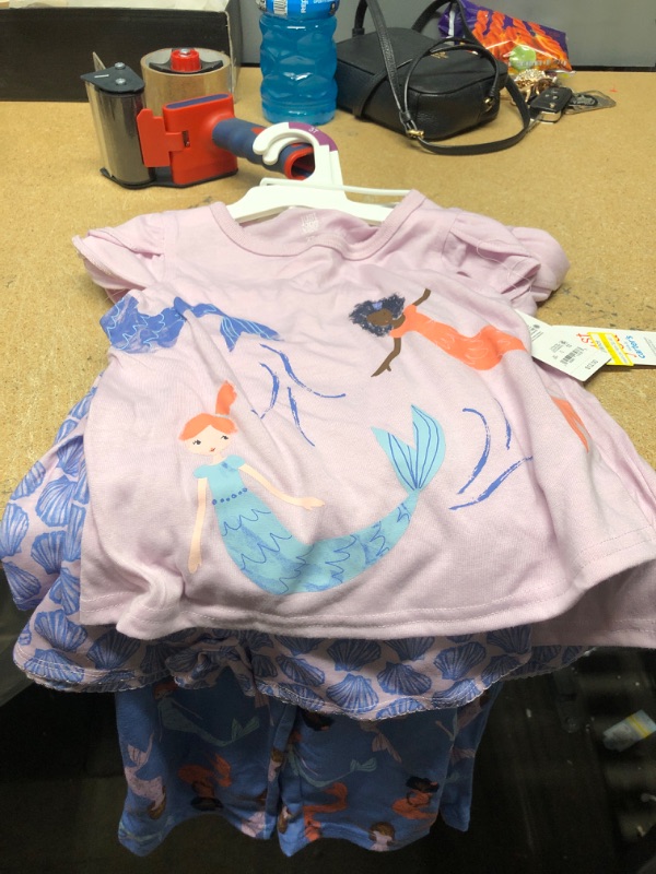 Photo 2 of (PACK OF 2) Toddler Girls' 3pc Mermaids Pajama Set - Just One You® Made by Carter's SIZE 3T
