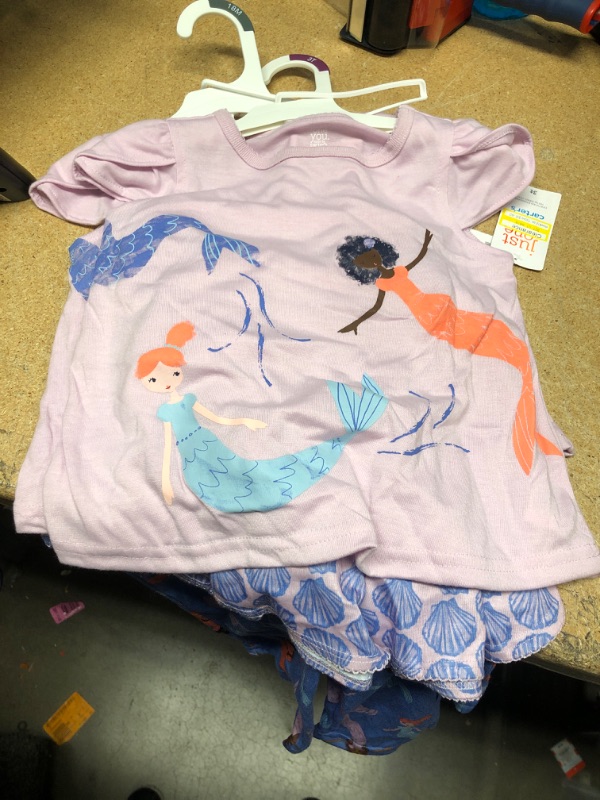 Photo 2 of (PACK OF 2) Toddler Girls' 3pc Mermaids Pajama Set - Just One You® Made by Carter's SIZE 18M/3T
