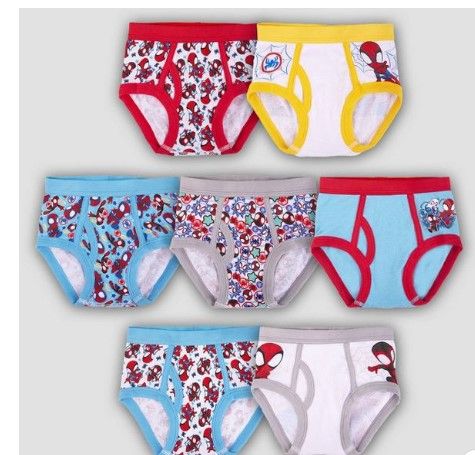 Photo 1 of **Missing One**Toddler Boys' Marvel Spider-Man 7pk Underwear (Size 4T)