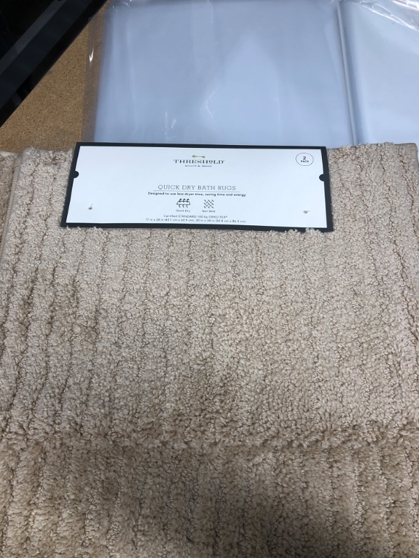 Photo 2 of 2pk Quick Dry Bath Rug Set - Threshold™