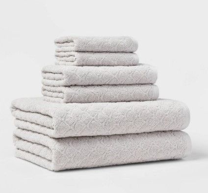 Photo 1 of 6pk Textured Bath Towel Set - Threshold™