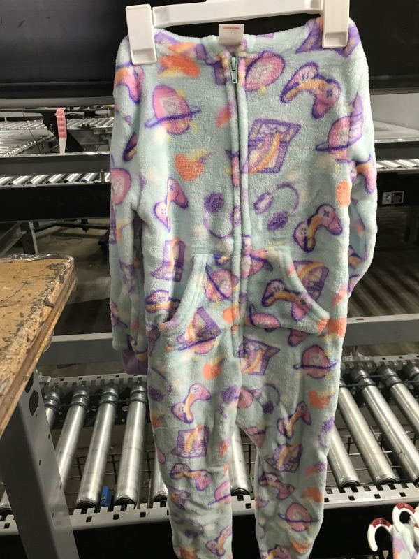 Photo 2 of Girls' Hooded Blanket Sleeper Pajama Jumpsuit - Cat & Jack™ XS (4/5)
