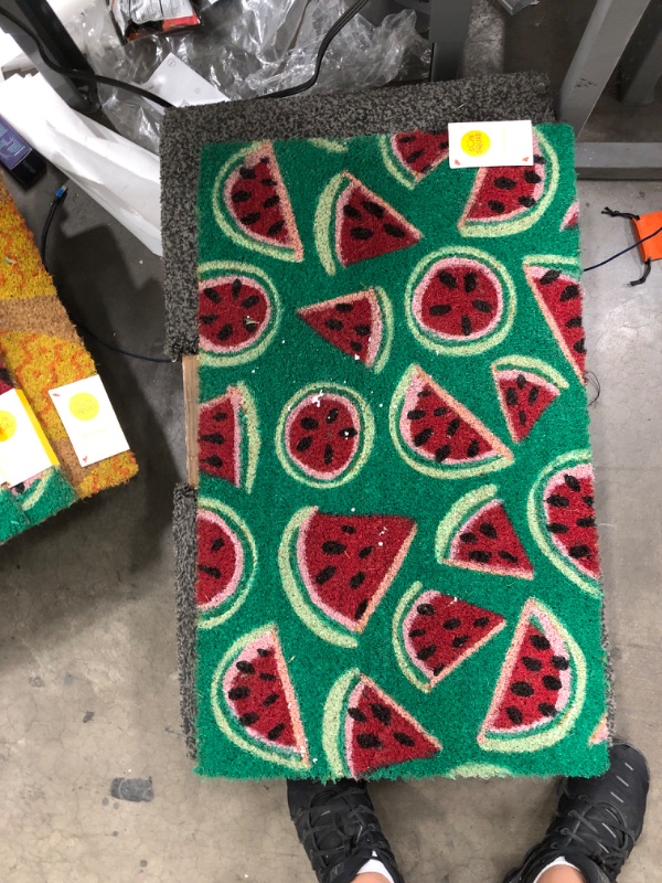 Photo 2 of 16x26 Watermelon Doormat Green - Sun Squad