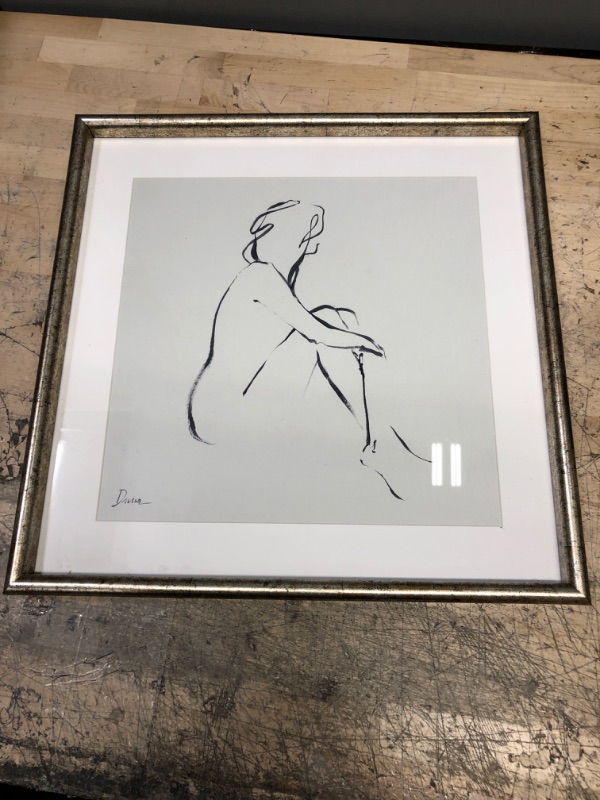 Photo 2 of 18" x 18" Figurative Sketch Framed Wall Print - Threshold™ designed with Studio McGee

