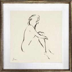 Photo 1 of 18" x 18" Figurative Sketch Framed Wall Print - Threshold™ designed with Studio McGee

