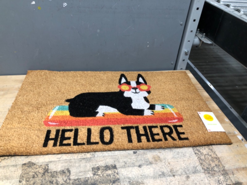 Photo 2 of 16x26 Hello Summer Dog Doormat Natural - Threshold1014684916
