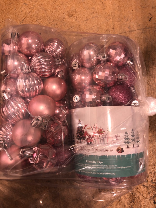 Photo 2 of *** 2 ITEMS *** 41ct Small Christmas Balls Shatterproof Hanging Decorations 