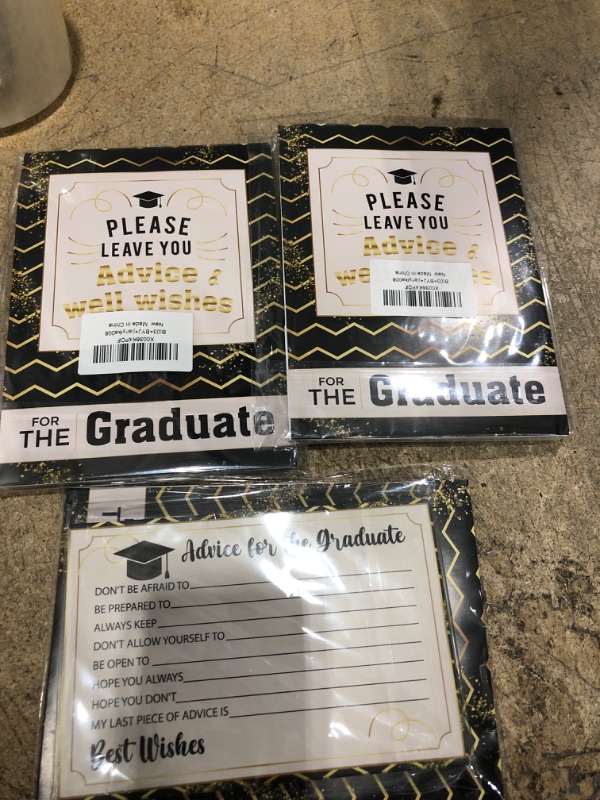 Photo 2 of 3 ITEMS 2023 Graduation Sign & Graduation Advice Cards BUNDLE