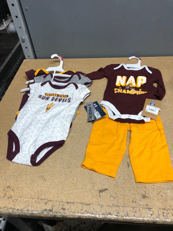 Photo 1 of ASU PRIDE BUNDLE: Sun Devils Baby Clothes, Age 3-6 Months ***AS IS NO REFUNDS*** 