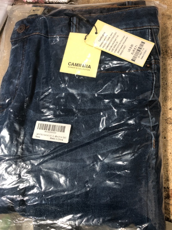 Photo 2 of Camii Mia-Fleece-Lined-Jeans-Women-Winter Jeans Warm Pants Thermal Denim Jeggings Slim Fit Mid Rise Stretch 36W x 30L Blue 